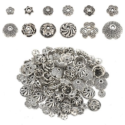 120шт 12 стили колпачки из сплава в тибетском стиле