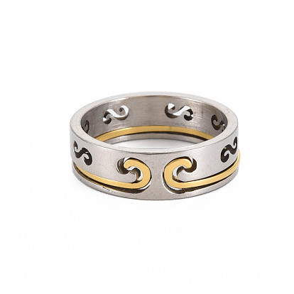 Herren 201 Infinity-Fingerringe aus Edelstahl, cadmiumfrei und bleifrei