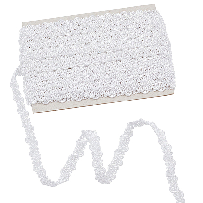 10m полиэстеровая плетеная кружевная лента, кружевная отделка в форме буквы S для штор, украшение одежды