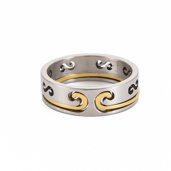 Herren 201 Infinity-Fingerringe aus Edelstahl, cadmiumfrei und bleifrei
