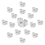 8Pairs Sterling Silver Ear Nuts, Earring Backs