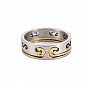 Herren 201 Infinity-Fingerringe aus Edelstahl, cadmiumfrei und bleifrei