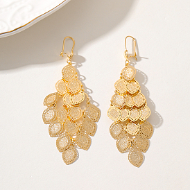 Tassel Coin Earrings for Women, European and American Style