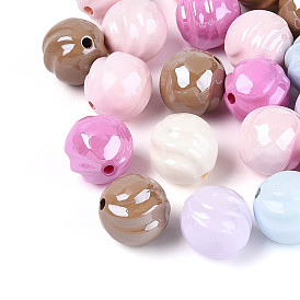 Непрозрачные акриловые бусины, тыква