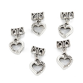 Tibetan Style Alloy Pendants, Heart