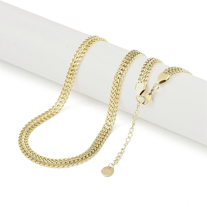 304 женские ожерелья-цепочки из нержавеющей стали с пшеничной цепочкой