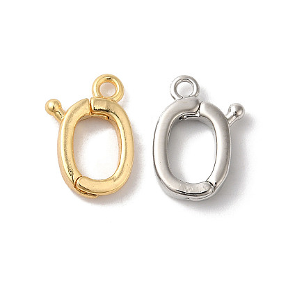 Латунь раз по сравнению с застежками, без кадмия, без никеля и без свинца, овальные