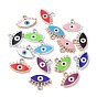 CCB Plastic Enamel Pendants, Evil Eye