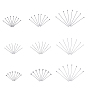 304 Stainless Steel Pin Sets, with Eye Pin, Ball Head Pins and Flat Head Pins