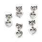 Tibetan Style Alloy Pendants, Heart