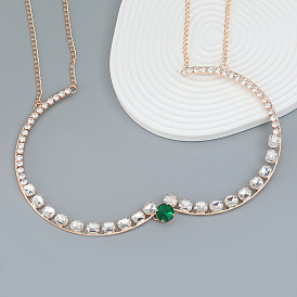 Fashionable Rhinestone Necklace for Women - Exquisite, Trendy, Glamorous Jewelry