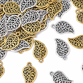 40 шт 2 цвета подвески из сплава в тибетском стиле, без свинца и без кадмия, лист