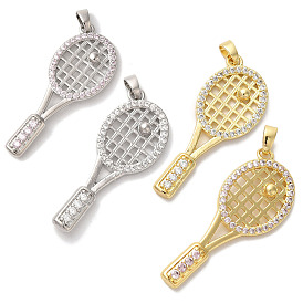 Латунные микро проложить кубического циркония подвески, долговечный, без кадмия и без свинца, ракетки для бадминтона