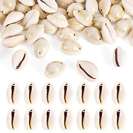 50шт. подвески из натуральной ракушки каури, подвески в форме ракушек