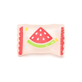 Cabuchones de resina, decoraciones de comida imtation, caramelo con sandia