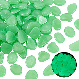 1 набор смоляных люминесцентных камней, светящихся в темноте, наполнители для ваз, самородки