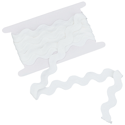 5ярдов полиэстеровой волнистой бахромы, волнистая кружевная отделка, для шитья одежды и художественного оформления, с картой дисплея 1pc картона