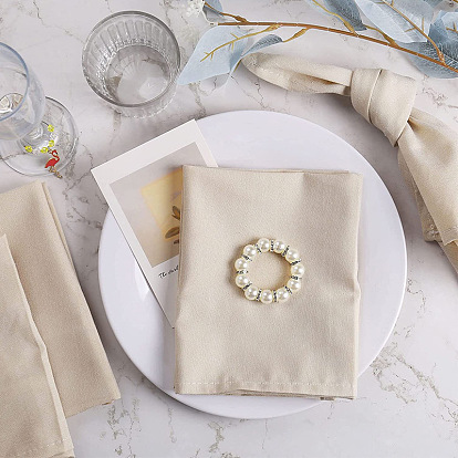 Pearl napkin ring napkin buckle metal napkin ring wedding restaurant cloth ring