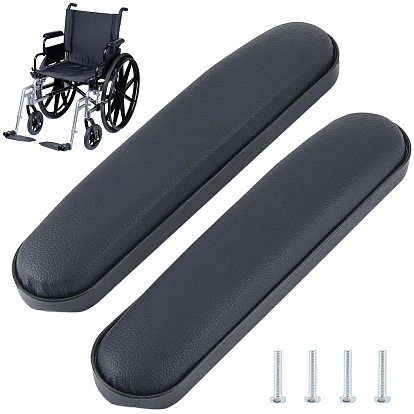 2 шт. подлокотники для инвалидных колясок из искусственной кожи и губки, защита мебели, прямоугольные
