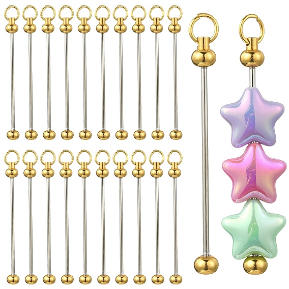 20шт. железные брелоки с бусинами для изготовления украшений и поделок своими руками