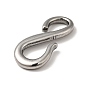 Tibetan Style 304 Stainless Steel S Hook Clasps, for Bracelets Making