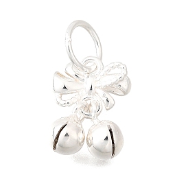 925 подвески-бантики и колокольчики из стерлингового серебра, с прыгающими кольцами и 925 штампом