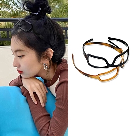 Glasses Frame Shape Plastic Hair Bands for Women