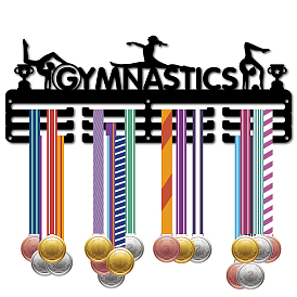 Модная железная вешалка для медалей, настенная стойка для дисплея, 3-линия, с винтами, чёрные