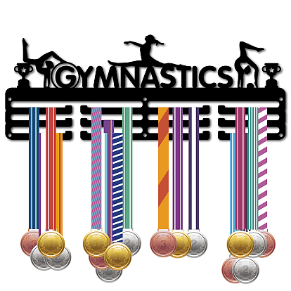 Модная железная вешалка для медалей, настенная стойка для дисплея, 3-линия, с винтами, чёрные