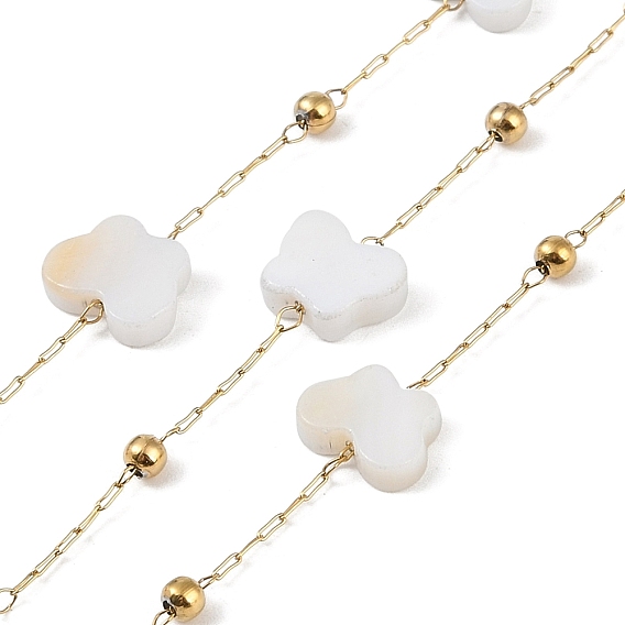 Ионное покрытие (ip) 304 сателлитные цепи из нержавеющей стали, с катушкой и ракушкой-бабочкой, пайки