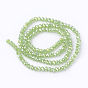 Electroplate Glass Beads Strands, AB Color, Faceted, Rondelle, 4x3mm, Hole: 1mm, about 138pcs/strand, 16.5 inch