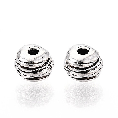 Сплавочные овальные бусины тибетского стиля , рондель