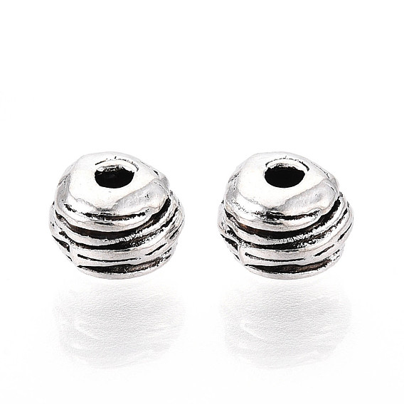 Сплавочные овальные бусины тибетского стиля , рондель