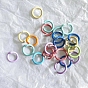 Baking Painted Iron Open Jump Rings, Round Ring