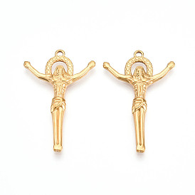 304 подвески из нержавеющей стали, ионное покрытие (ip), чары Иисуса, религия