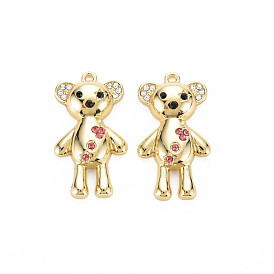 Crémaillère pendentifs en alliage placage, avec strass, sans cadmium et sans nickel et sans plomb, porter charmes, or et de lumière