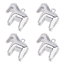4 шт. Подвески из цинкового сплава, лошадь