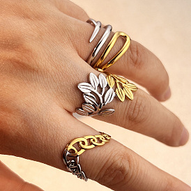 304 из нержавеющей стали Манжета кольца для женщин, ионное покрытие (ip)