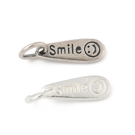 925 серебряные подвески-улыбки, падение удлинителя цепи, с перемычками и 925 штампом
