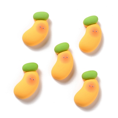Opaque Resin Cabochons, Banana