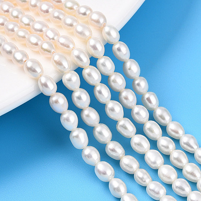 Нити из натурального культивированного пресноводного жемчуга, рис