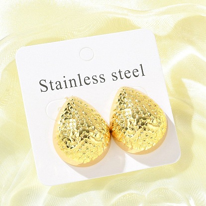 Капля 304 серьги-гвоздики из нержавеющей стали