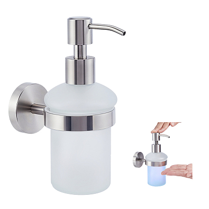 Стеклянные бутылки с насосным насосом, с соплом из нержавеющей стали, многоразовая бутылка, для косметики, эмульсия эфирного масла