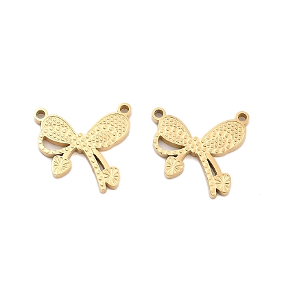 Ионное покрытие (ip) 304 подвески из нержавеющей стали, очарование бантом