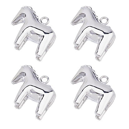 4 шт. Подвески из цинкового сплава, лошадь