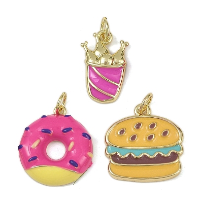 Латунь эмаль подвески, с целью перехода в кольце, долговечный, без кадмия и без свинца, стойки покрытие, реальный 18 k позолоченный