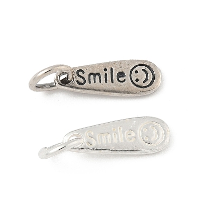 925 серебряные подвески-улыбки, падение удлинителя цепи, с перемычками и 925 штампом