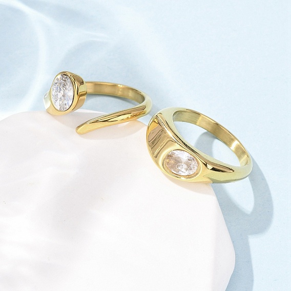 304 открытые кольца из нержавеющей стали для стеклянных манжет, ионное покрытие (ip)