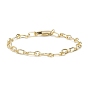 Brass Link Chains  Bracelet for Men Women, Long-lasting Plated
