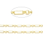 Rack Plating Brass Figaro Chains, Soldered, with Spool, Lead Free & Cadmium Free